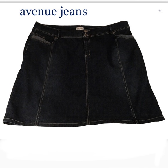 26w Denim Pencil Skirt ✏️from Avenue Jeans - Picture 7 of 11